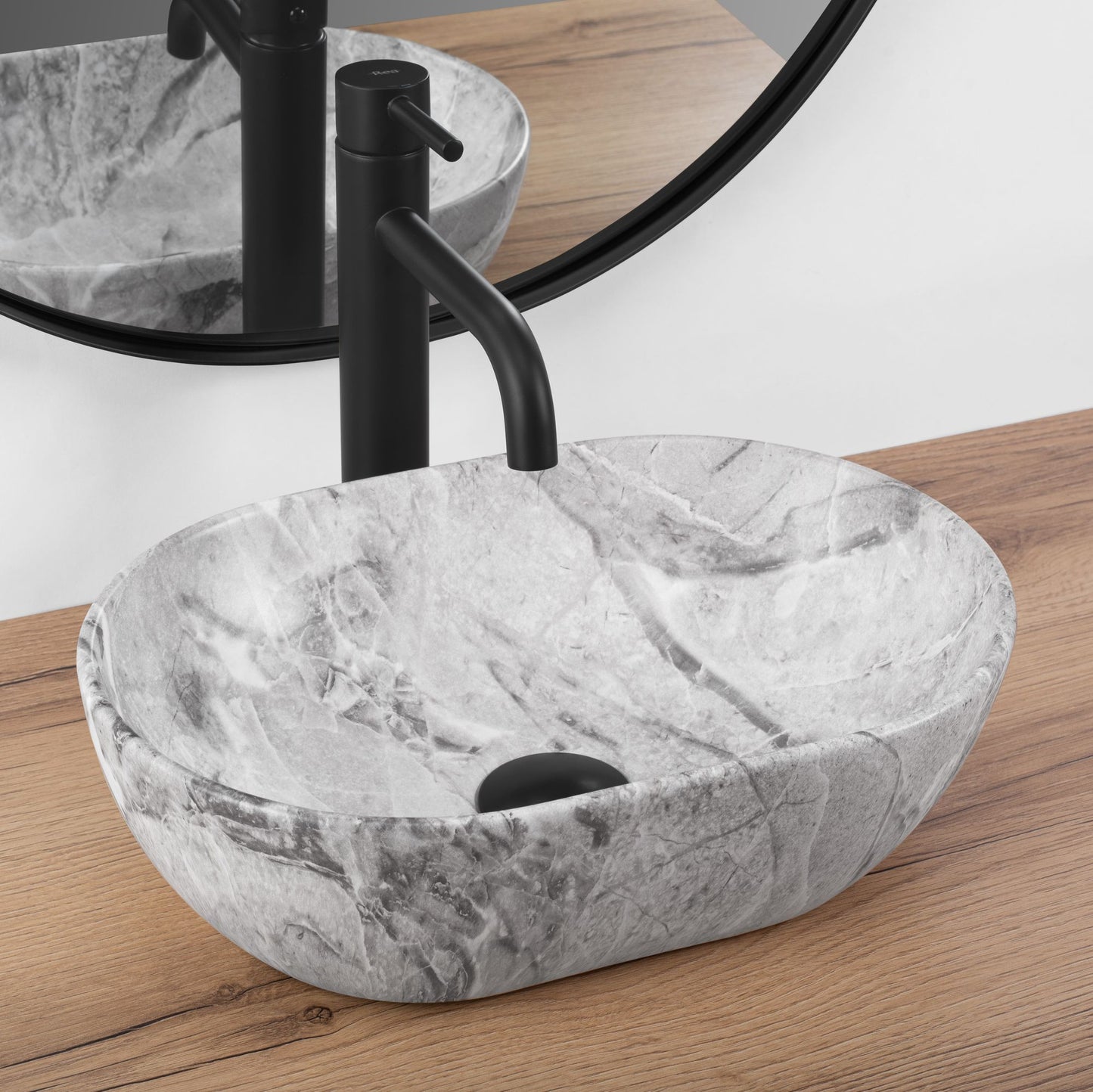 Aufsatzwaschbecken Rea AMELIA MINI STONE MATT 2