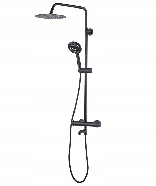 Thermostat Duschset Lungo Black 3