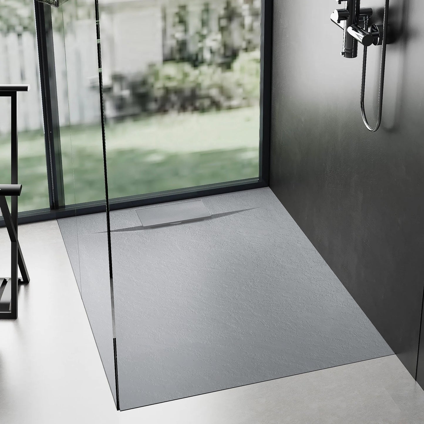 Duschtasse Bazalt Grey 90x90 4