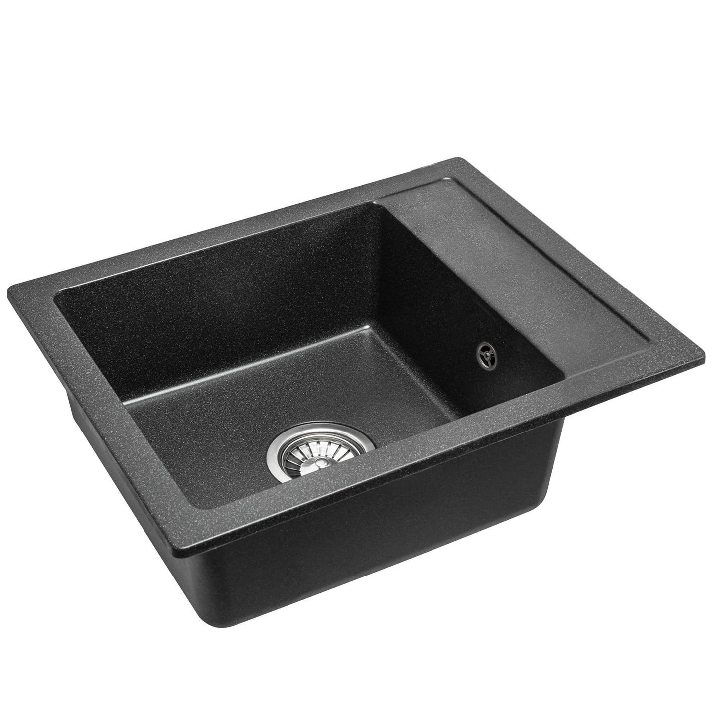 Spülbecken granit Rino black gesprenkelt 2