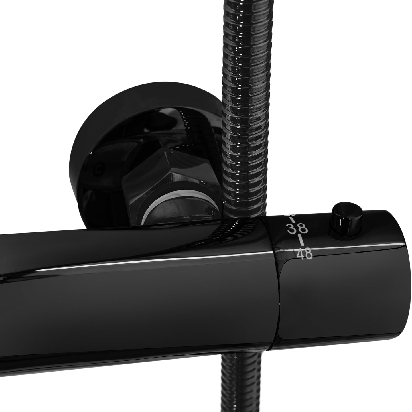 Thermostat Duschset Lungo Black Metallic 3