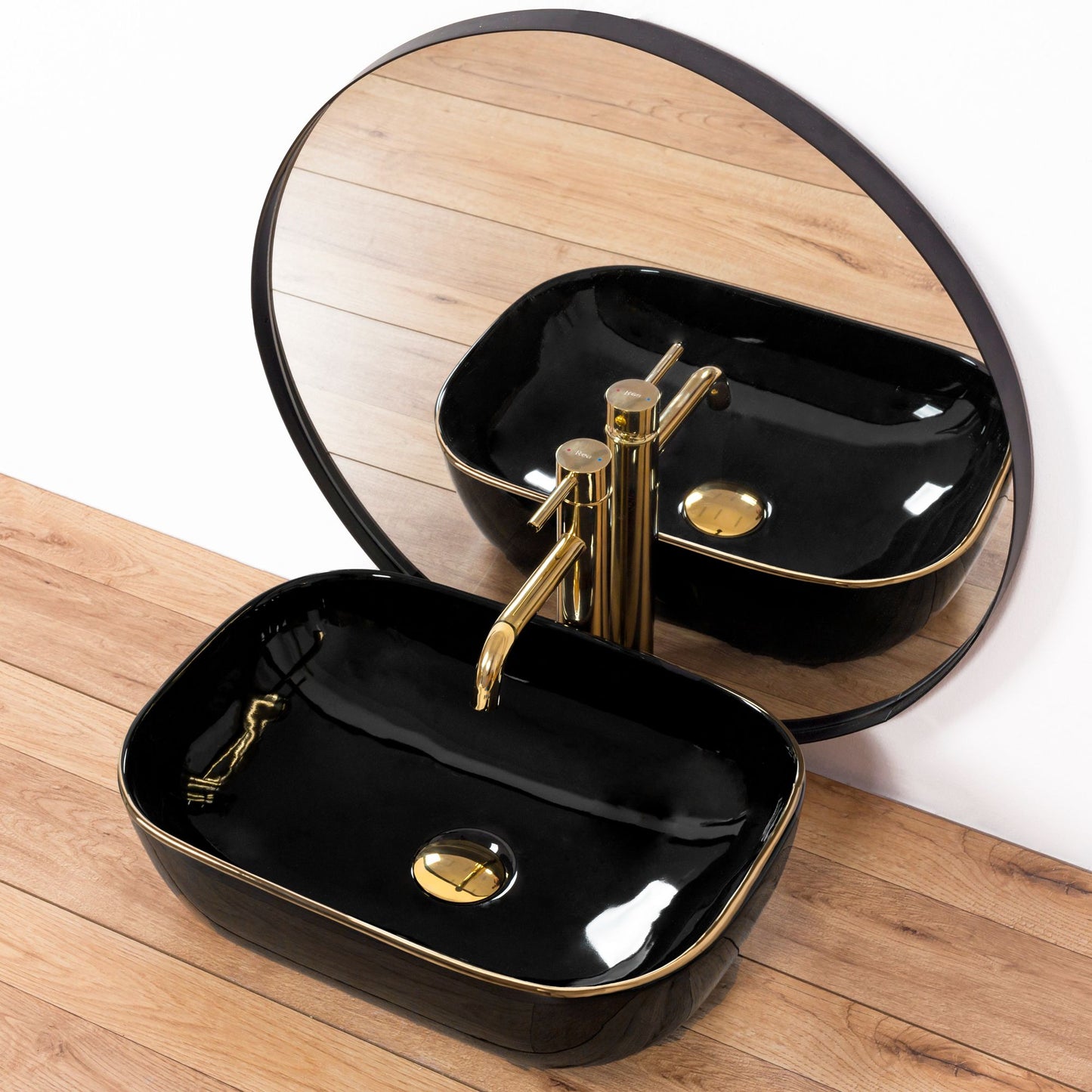 Aufsatzwaschbecken Rea Belinda Black Gold 4