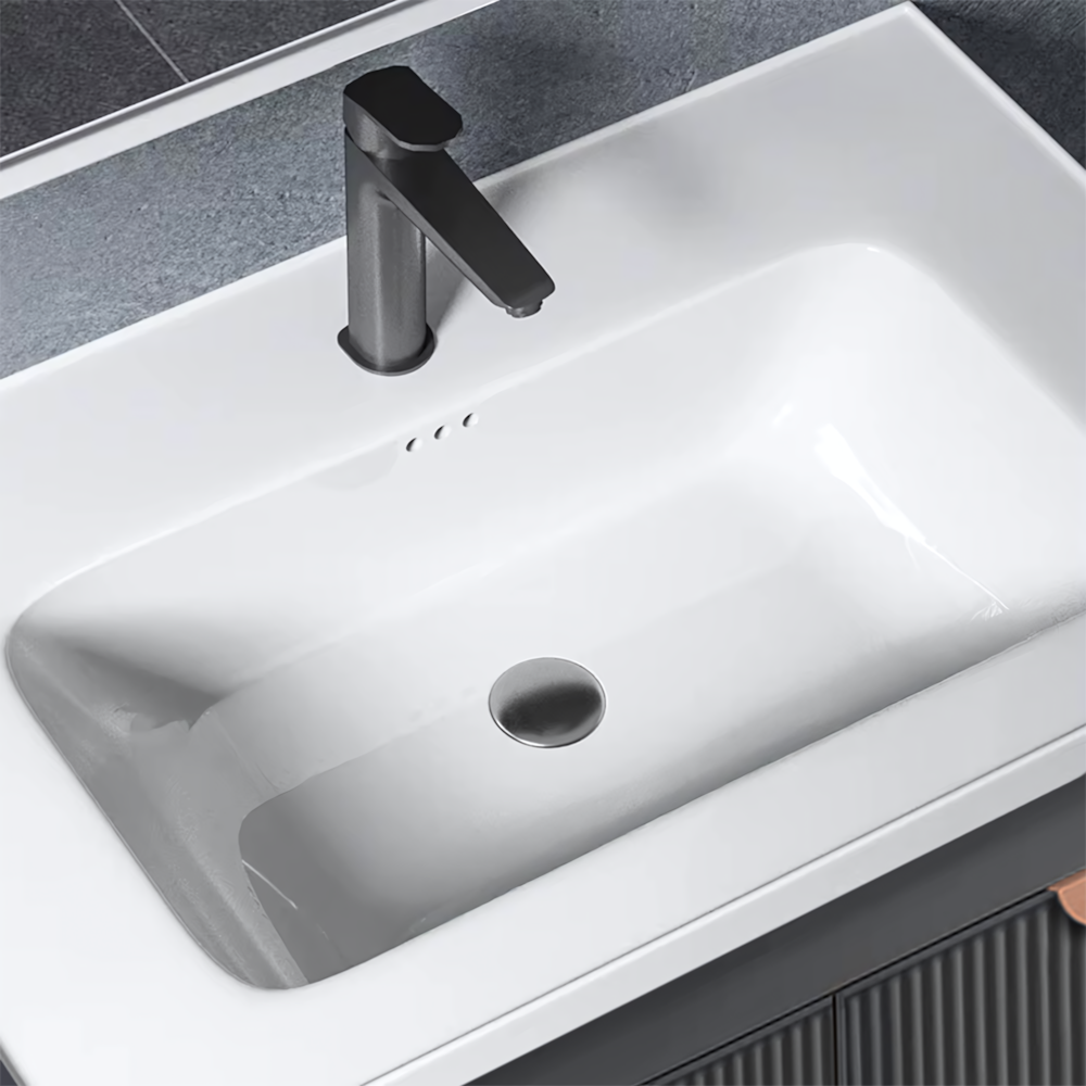 Badezimmermöbel-set Mit Waschbecken Mario 60cm Grey 3