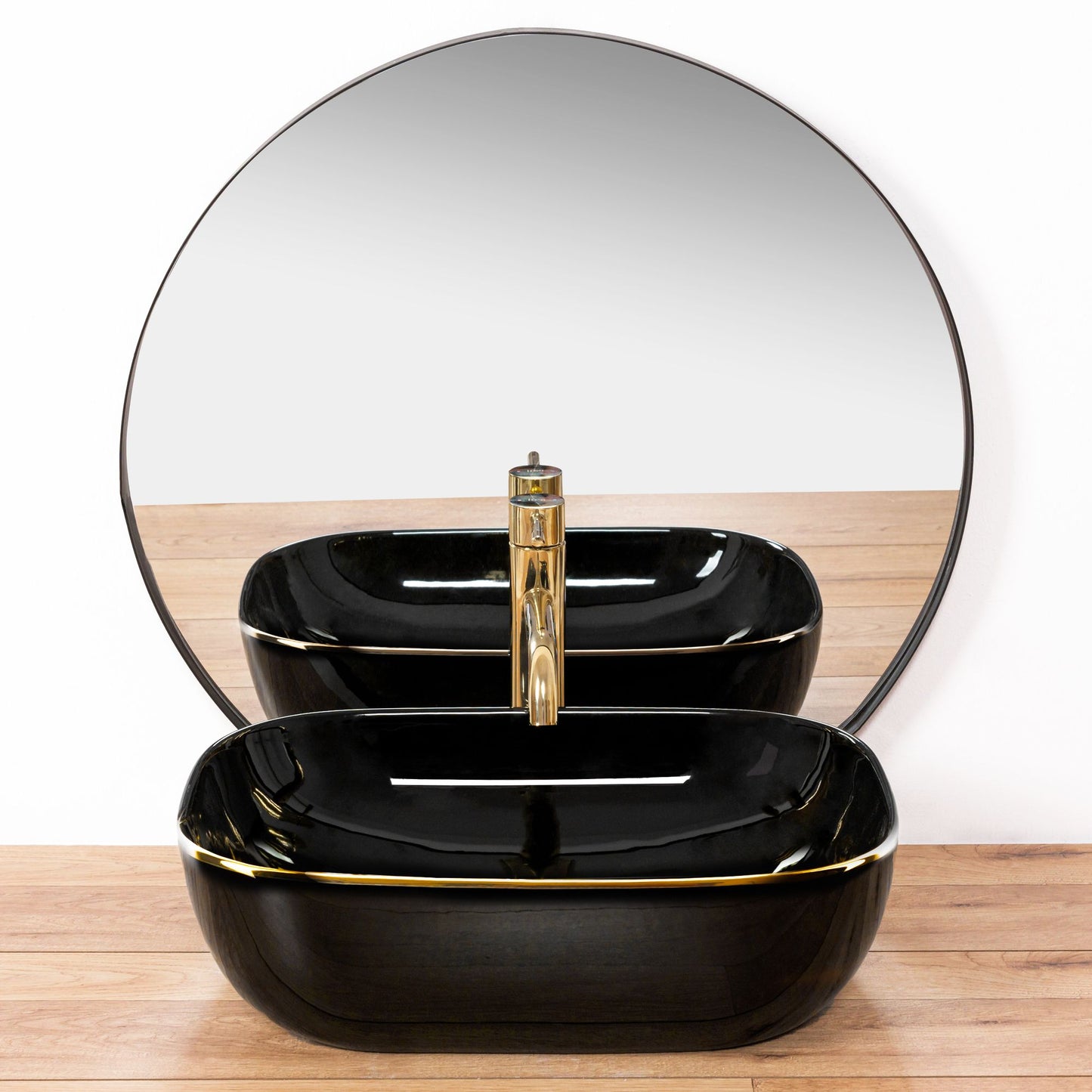 Aufsatzwaschbecken Rea Belinda Black Gold 2