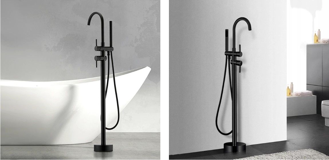 Wannenarmatur Rea Lungo Ortis black 7