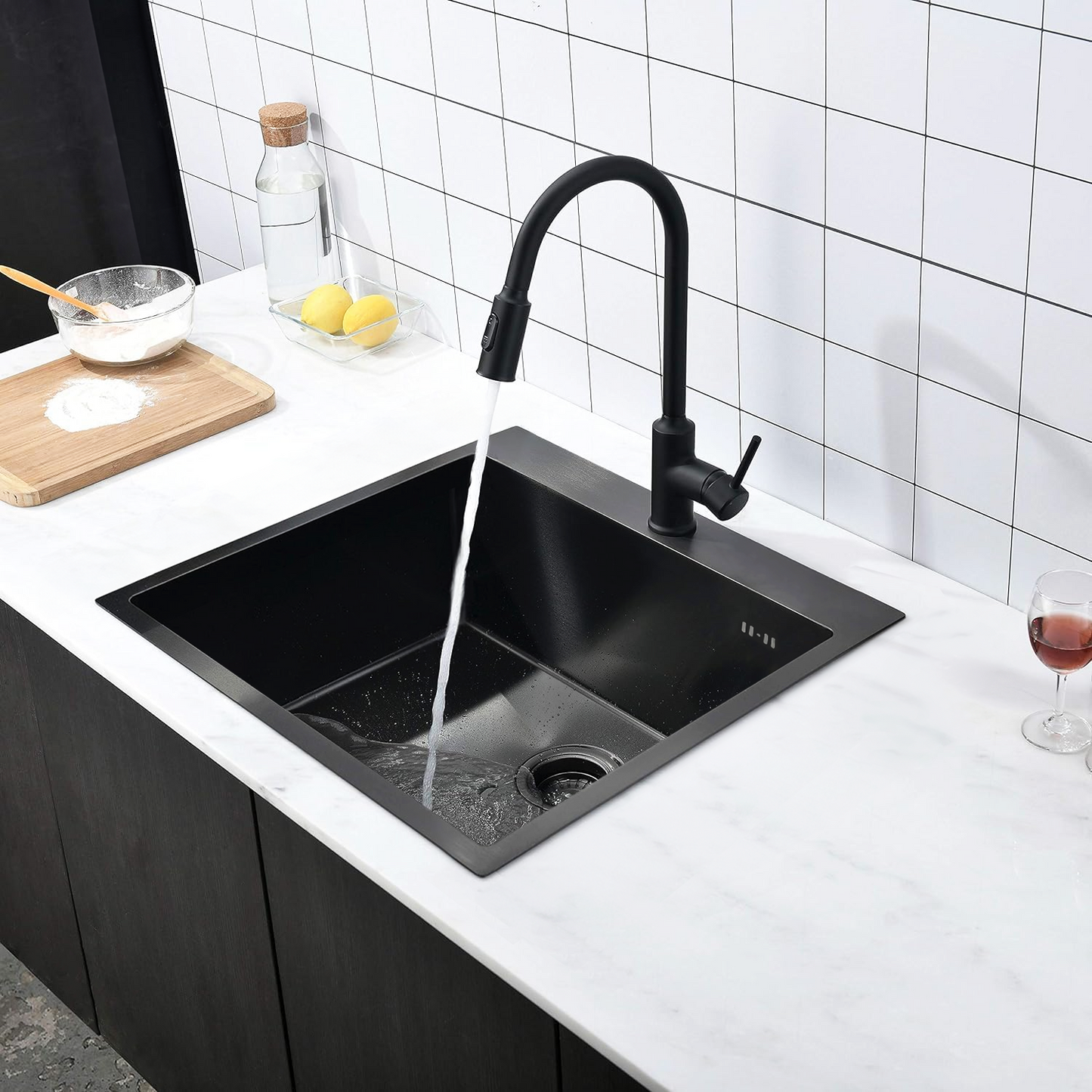 Edelstahlspüle Leo 40 Black 2