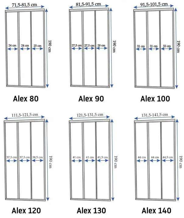 Duschtür Rea Alex 120 6