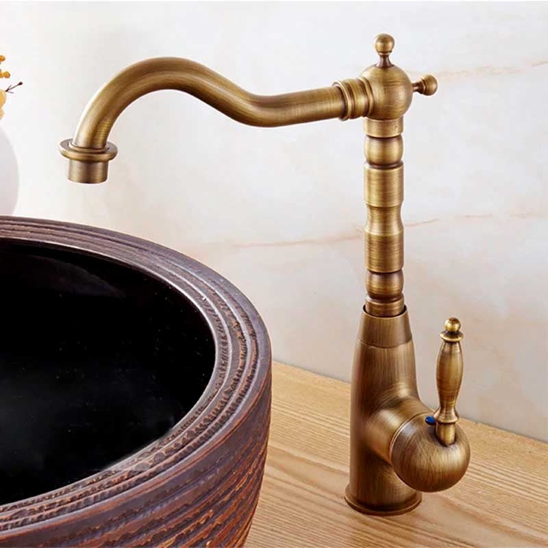 Waschbeckenarmatur Bona Old Gold high 3