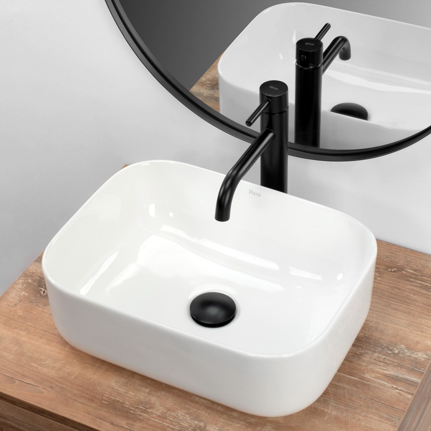 Aufsatzwaschbecken Rea Demi Mini White 4