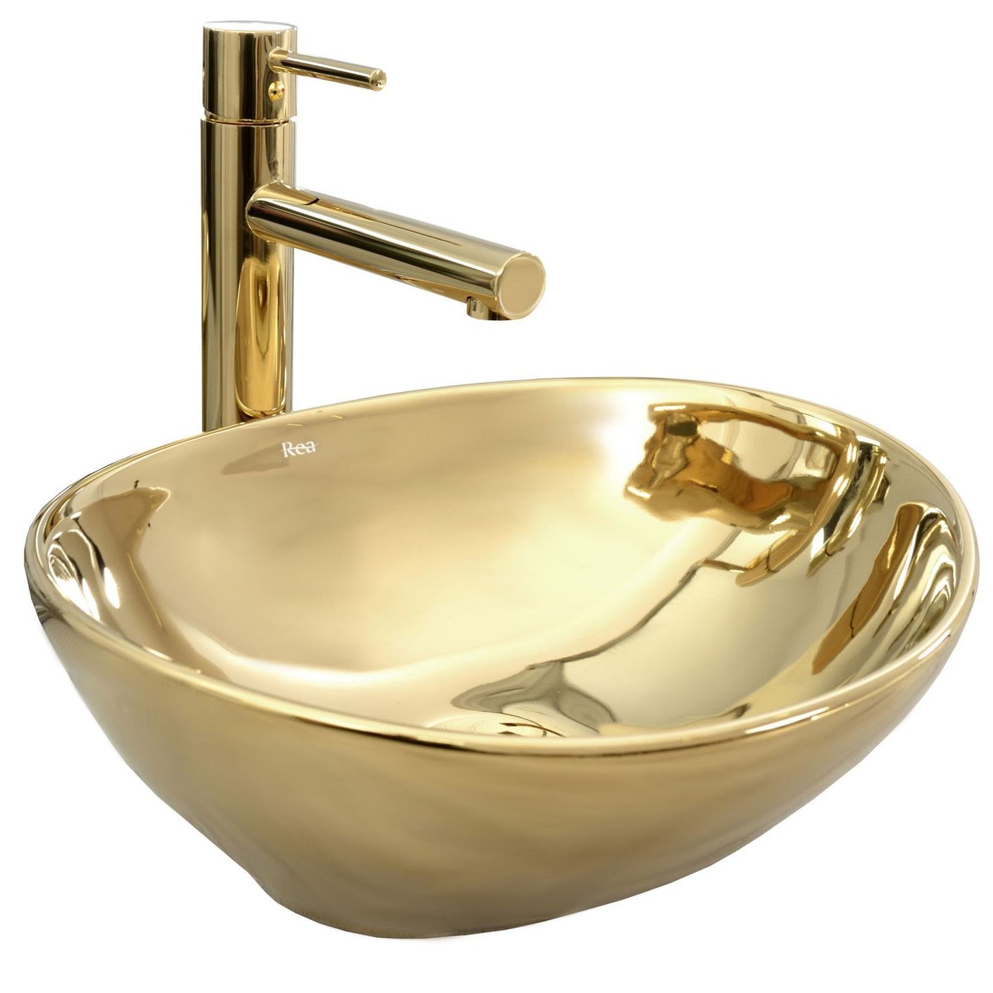 Aufsatzwaschbecken Rea Sofia Gold 7