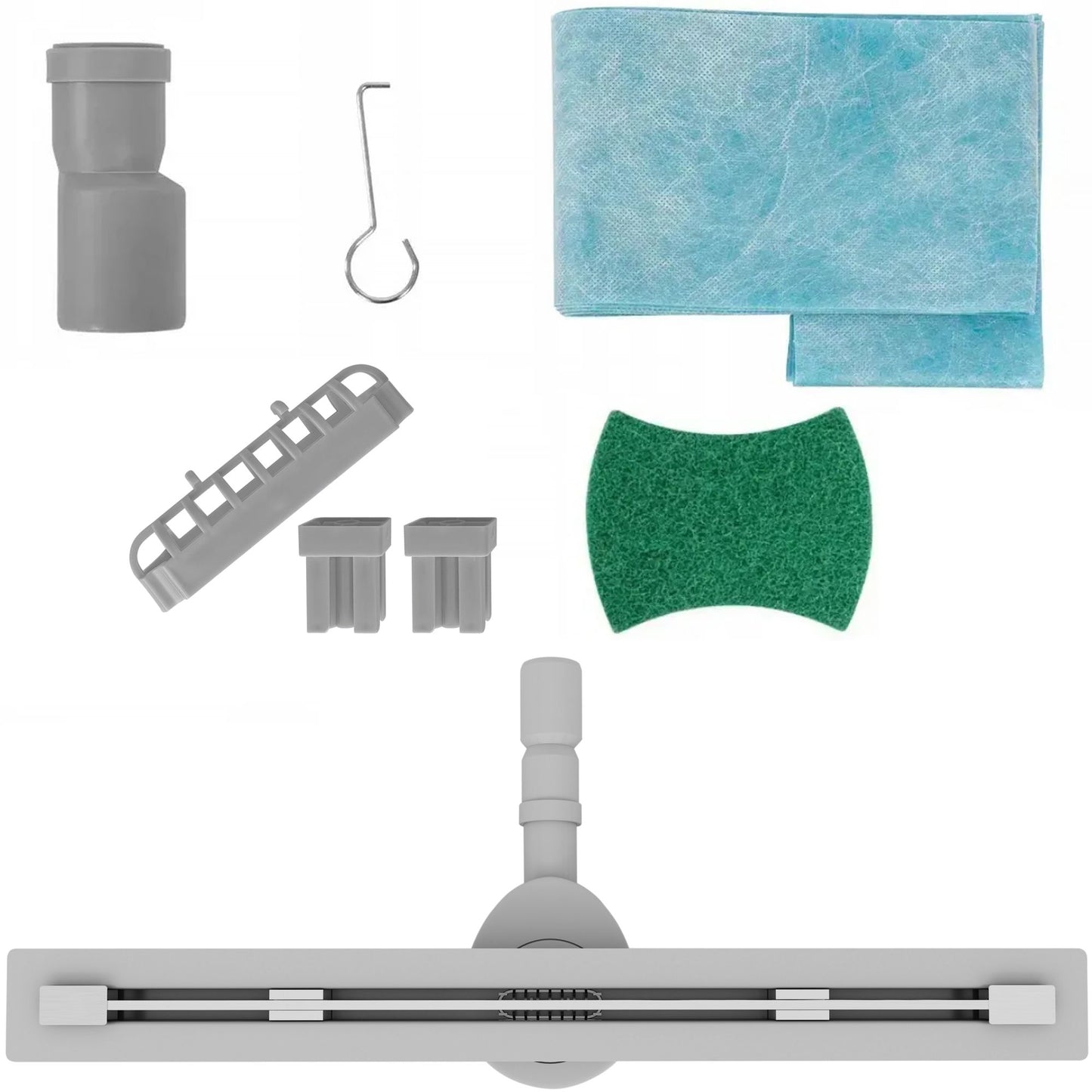 Duschrinne Rea Neo Ultra Slim Pro Nickel Brush INOX 80 13
