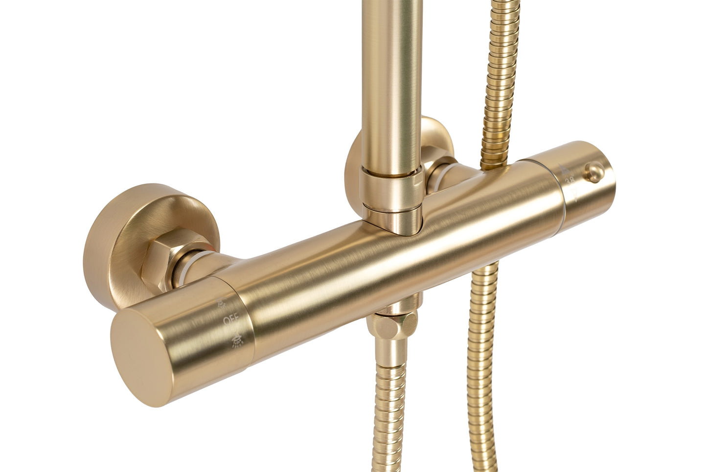 Duschgarnitur mit Thermostat Rea PAROT BRUSHED GOLD 2
