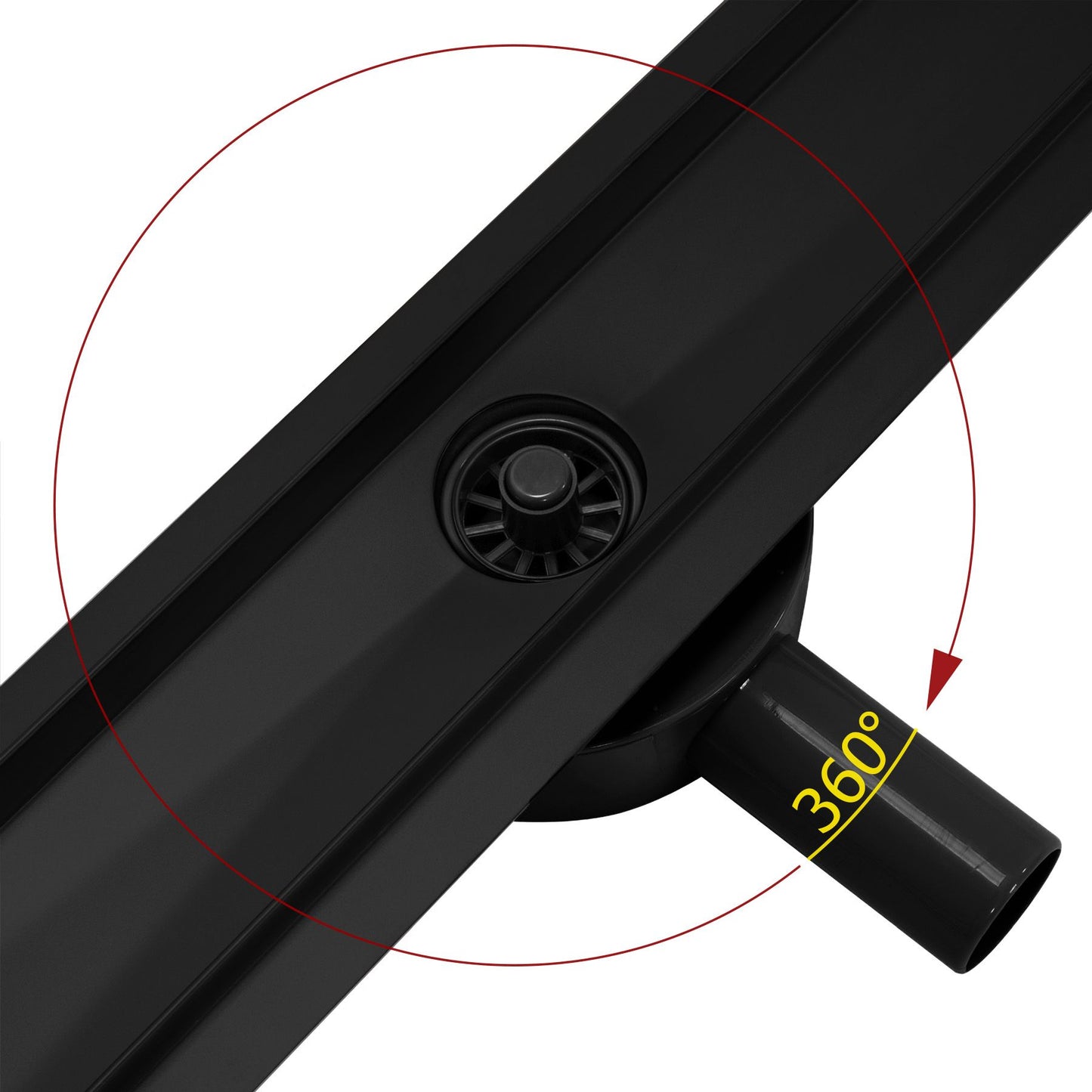 Duschrinne Rea Greek PRO Black matt 80 2