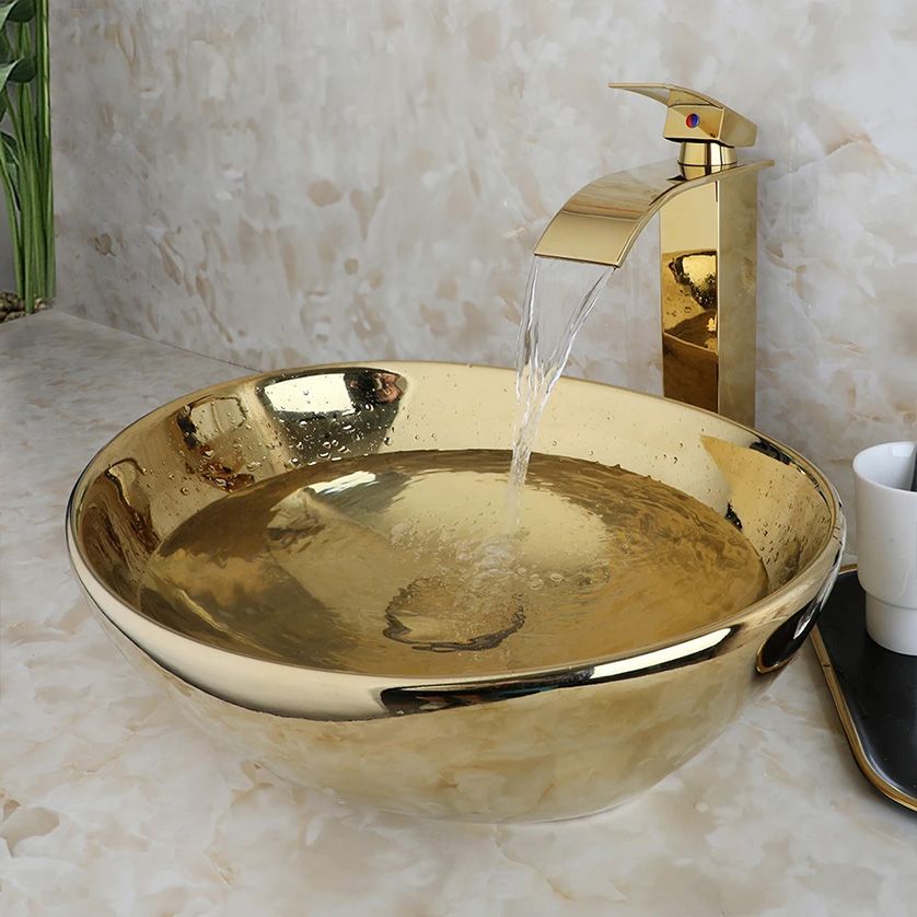 Aufsatzwaschbecken Rea Sofia Gold 4