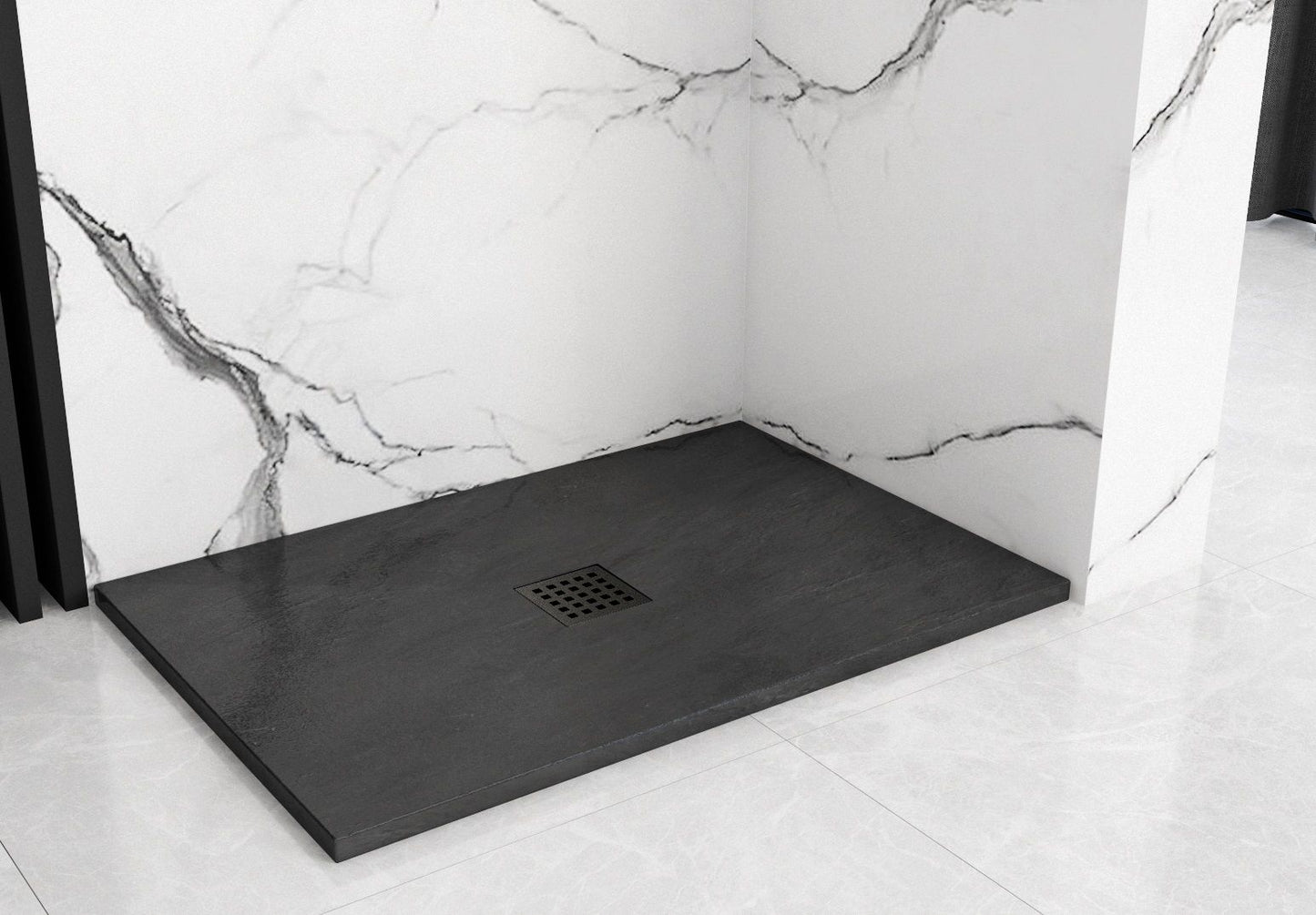 Stein Duschwanne Black Rock 80x120 3