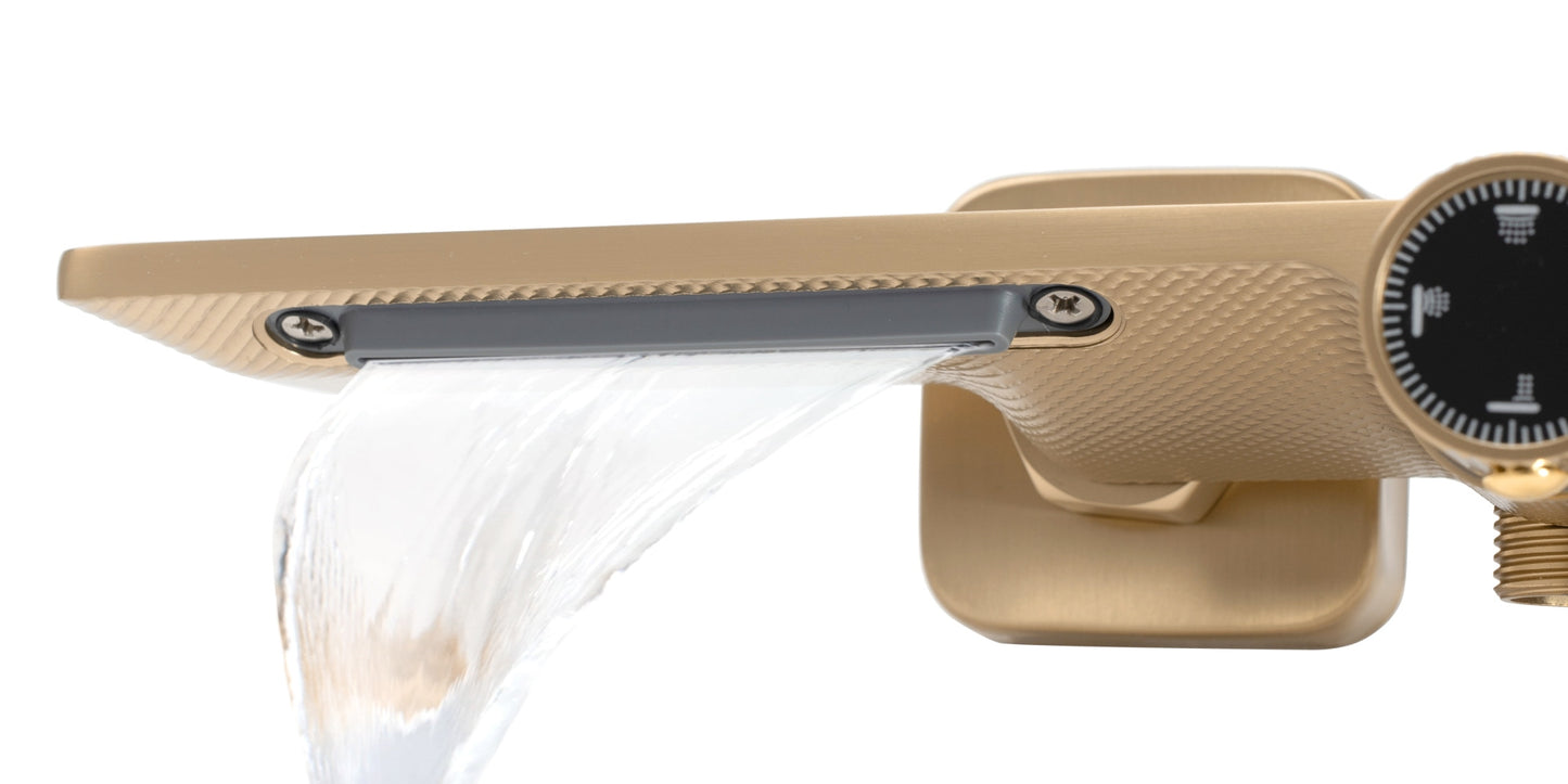 Duschgarnitur REA HELIX Brush Gold 5