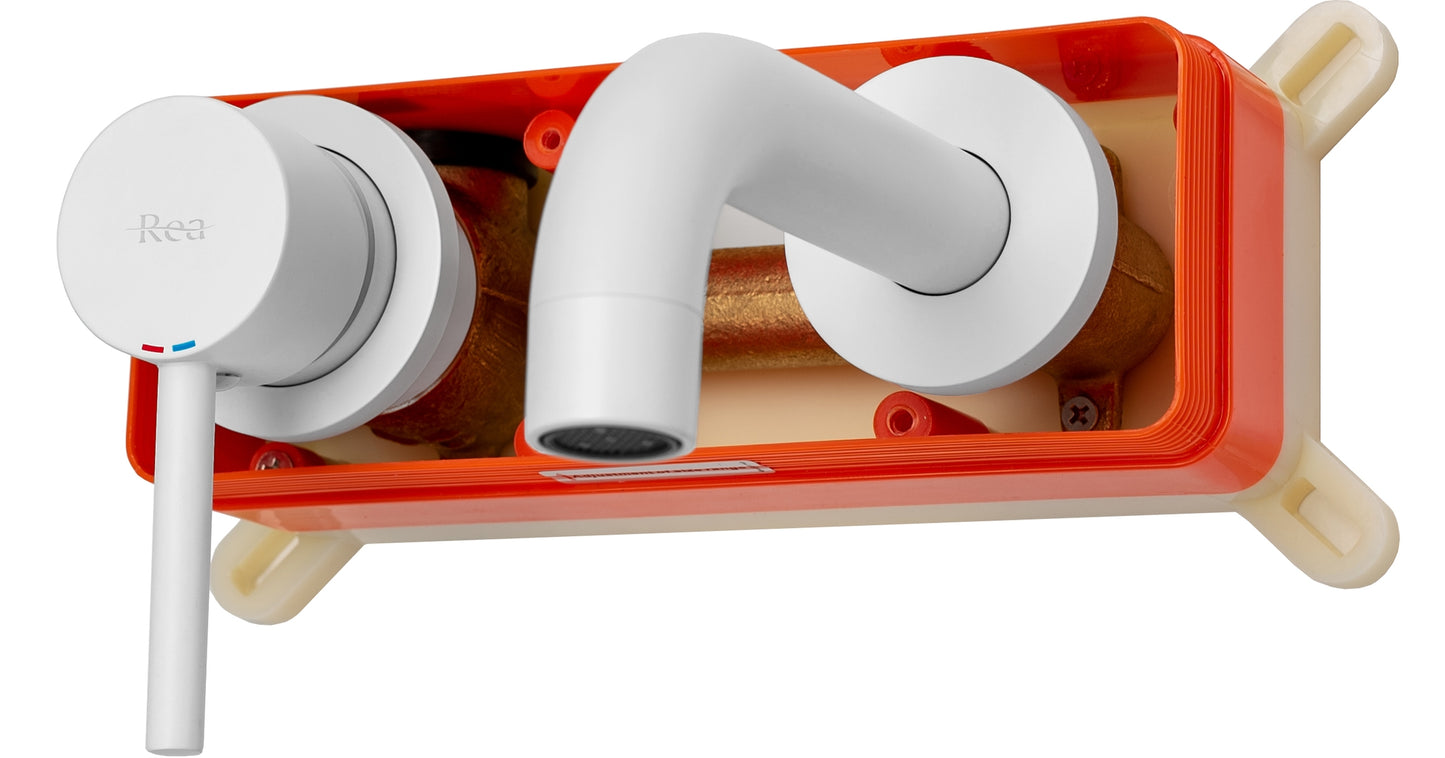 Unterputz Armatur Rea Lungo White Mat + IBOX 6