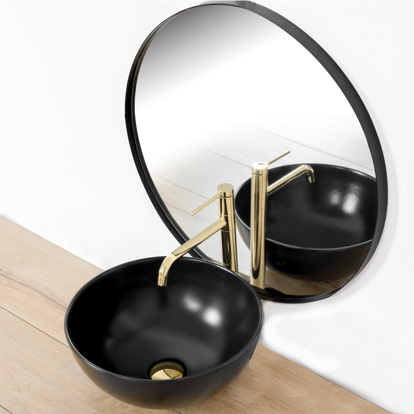 Waschbeckenarmatur Rea Lugano Slim Gold High 5
