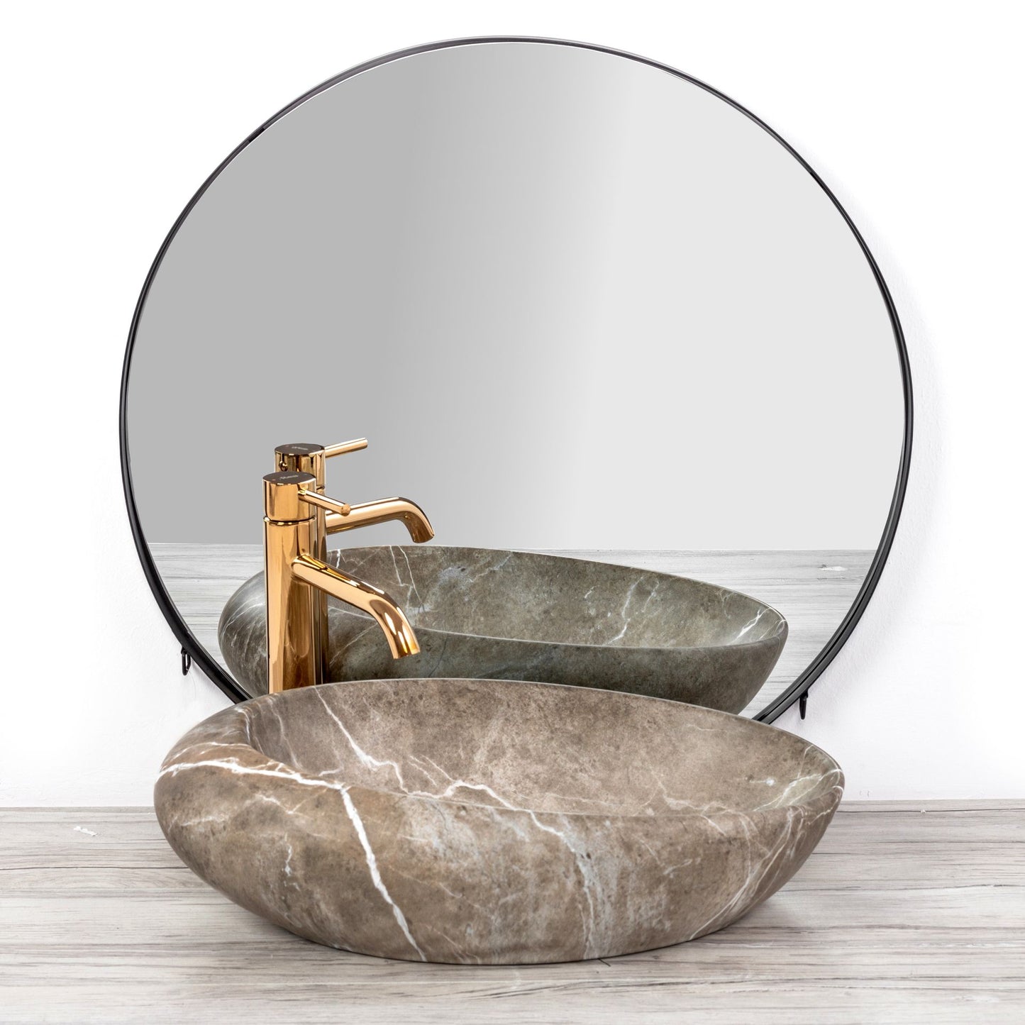 Aufsatzwaschbecken Rea Roxy B Stone NATURE 5