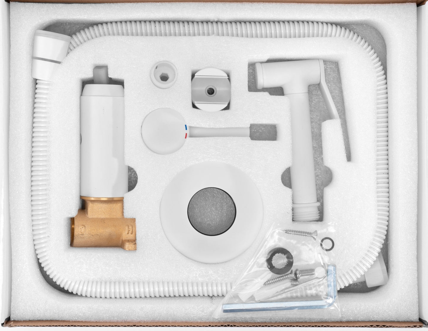 Bidetarmatur Lungo Loop White 6