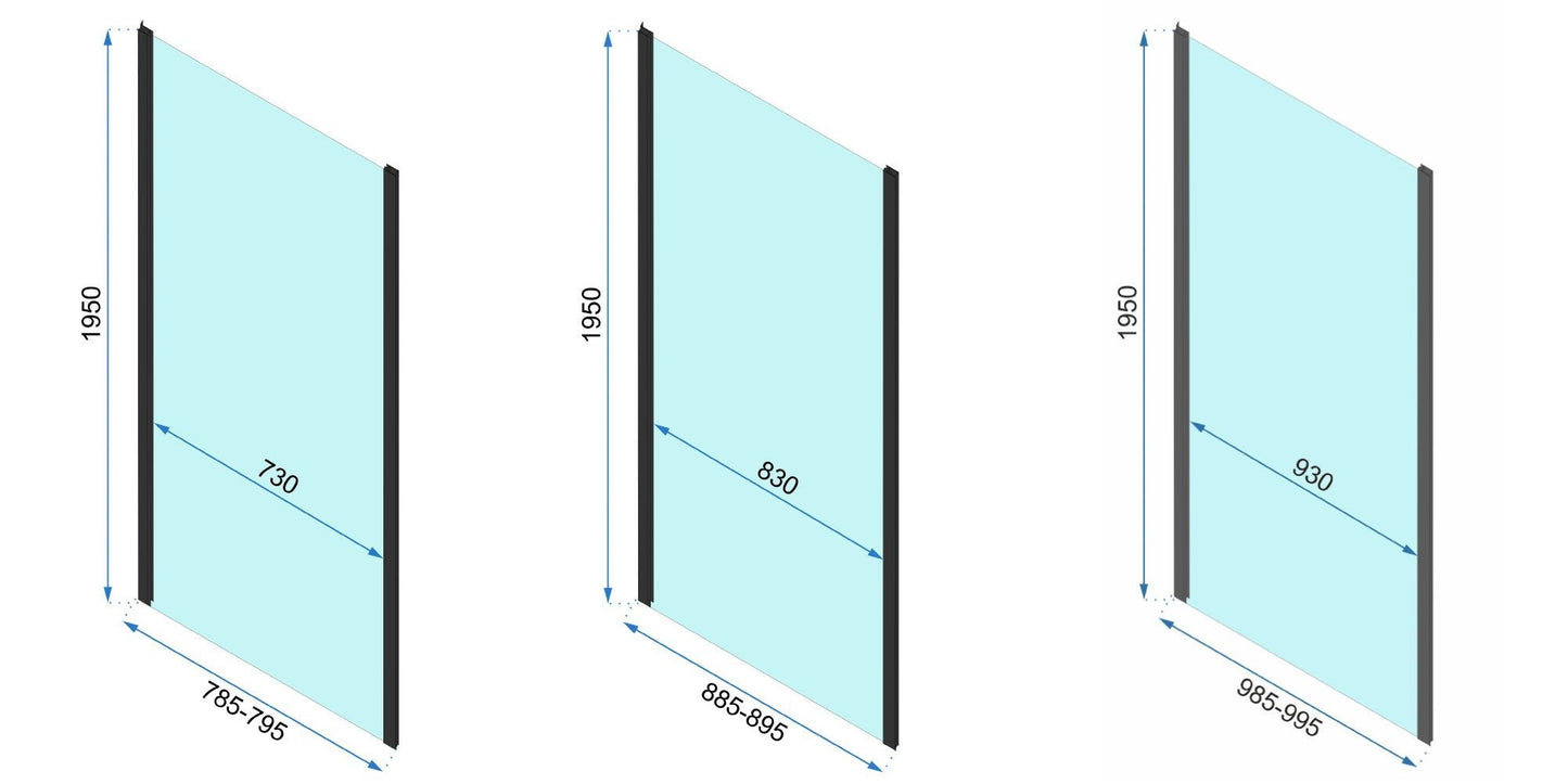 Eckdusche Rapid Swing 90 x 80 15