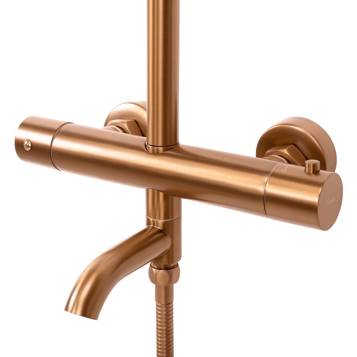Duschgarnitur mit Thermostat REA Lungo Copper Brush 2
