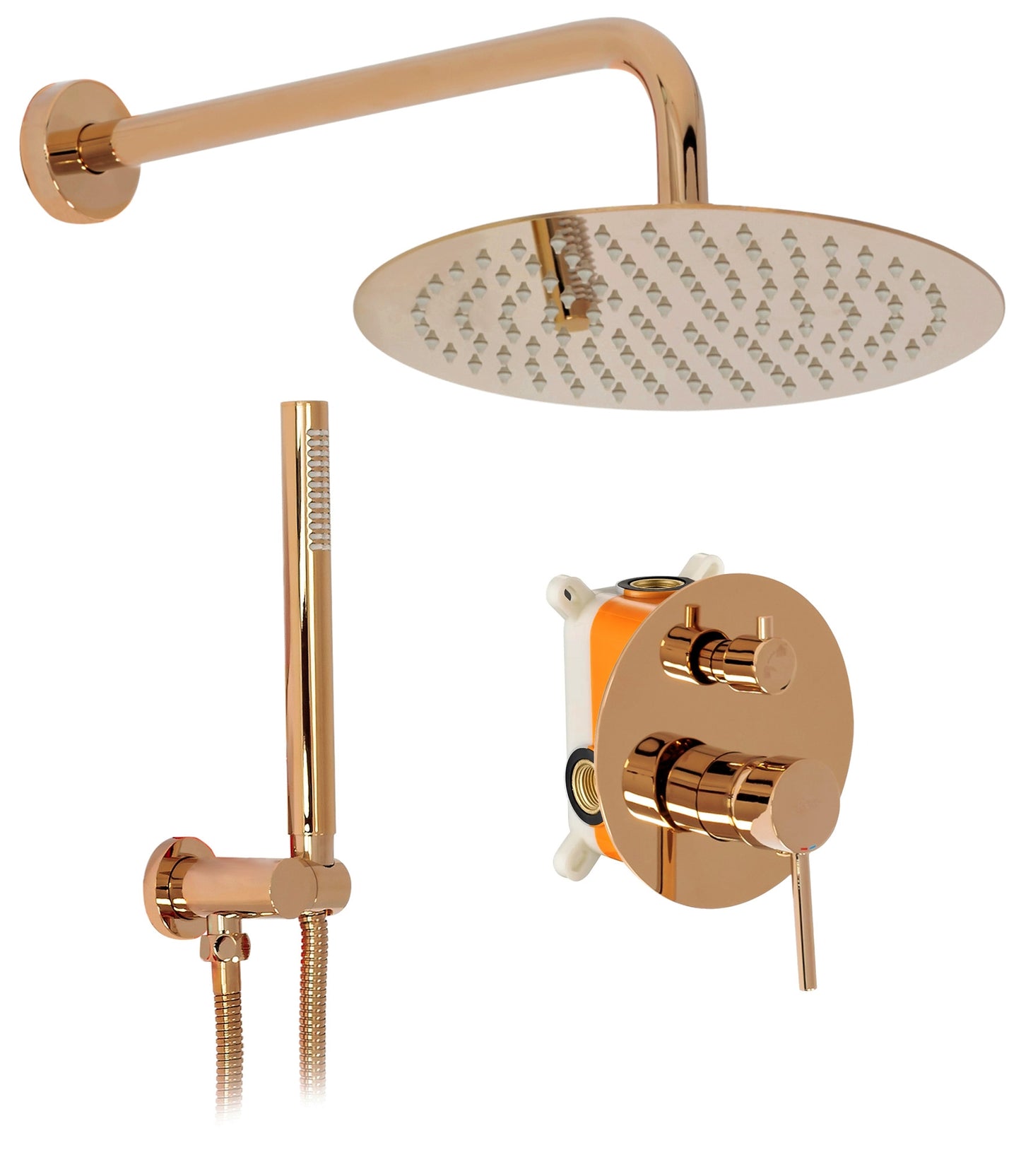 Unterputz Duschset Rea Lungo Copper + BOX 1