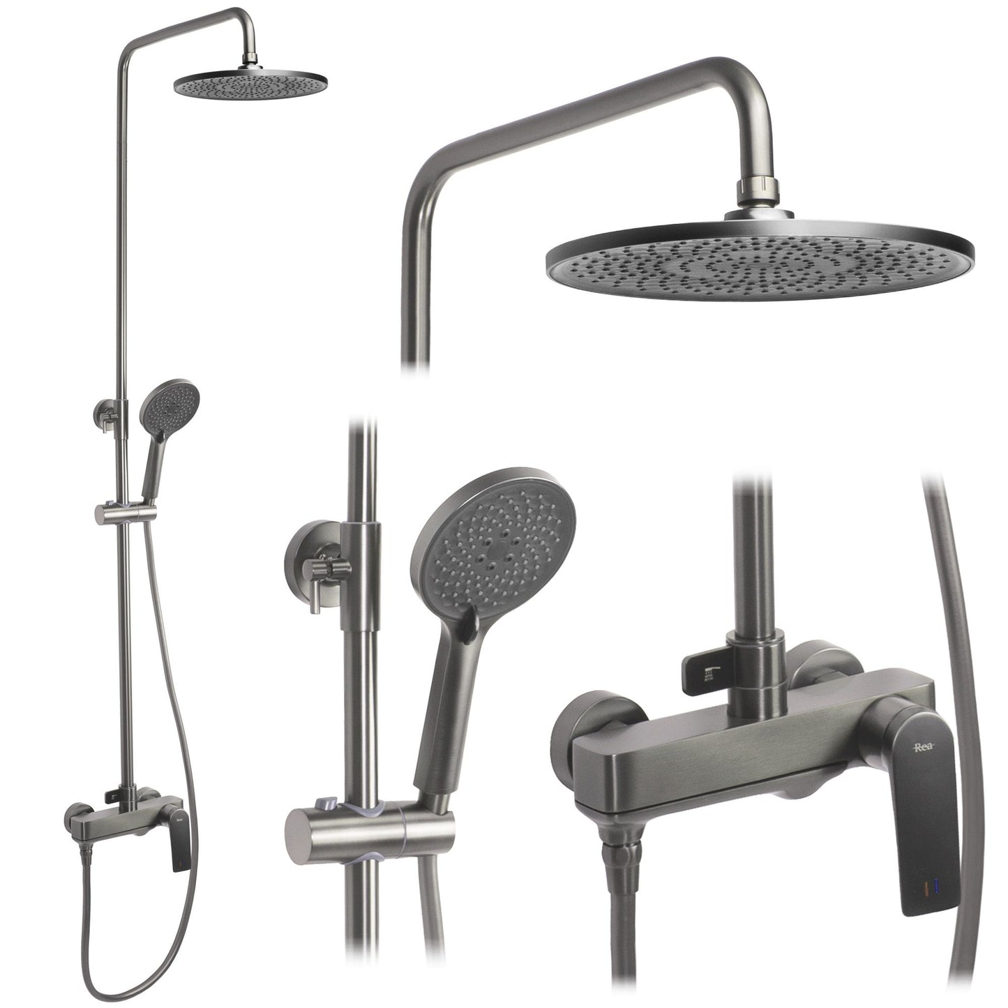 Duschgarnitur REA AVALON Titanium 1
