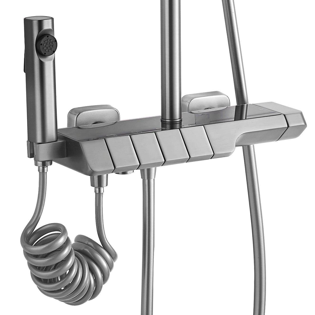 Duschgarnitur mit Thermostat REA ROB Nickiel Brush INOX 2