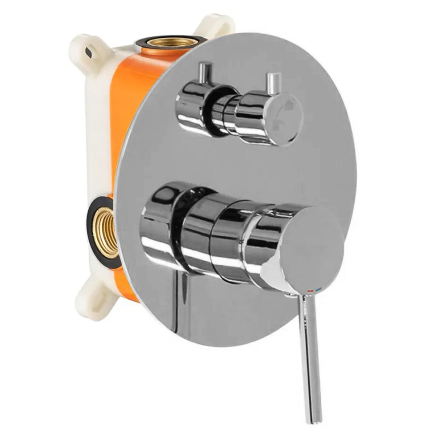 Unterputz Wannen-/Duschset Lungo Chrome + IBOX 2