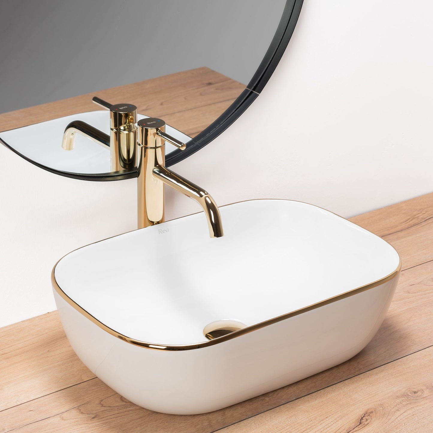 Aufsatzwaschbecken Rea Belinda Golden Edge 2