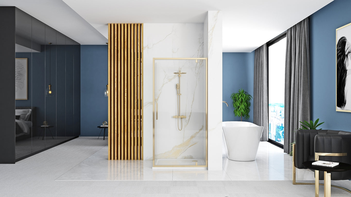 Duschkabine REA Rapid Swing Gold 100 x 80 3