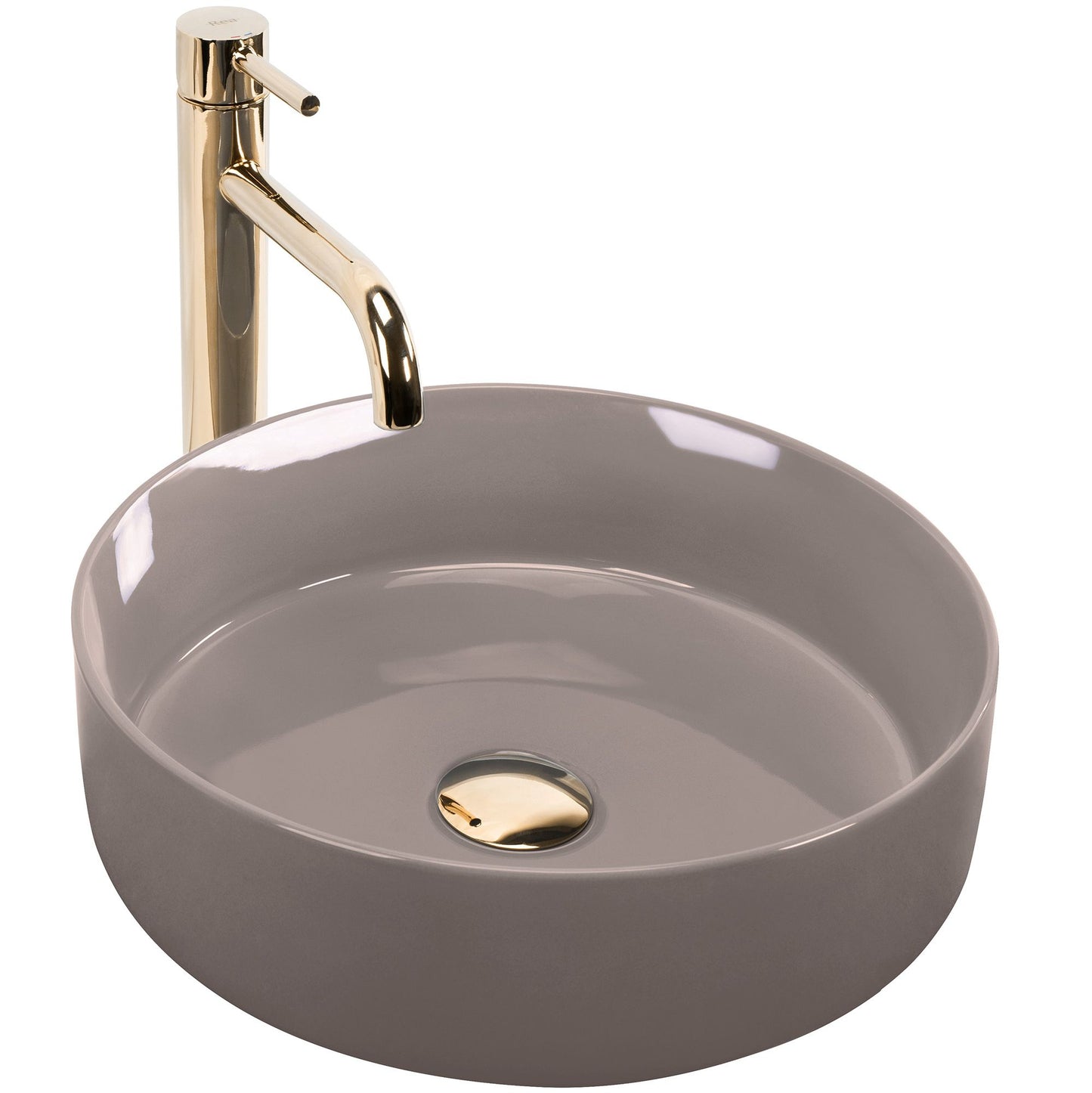 Aufsatzwaschbecken Rea Sami Beige Shiny 2