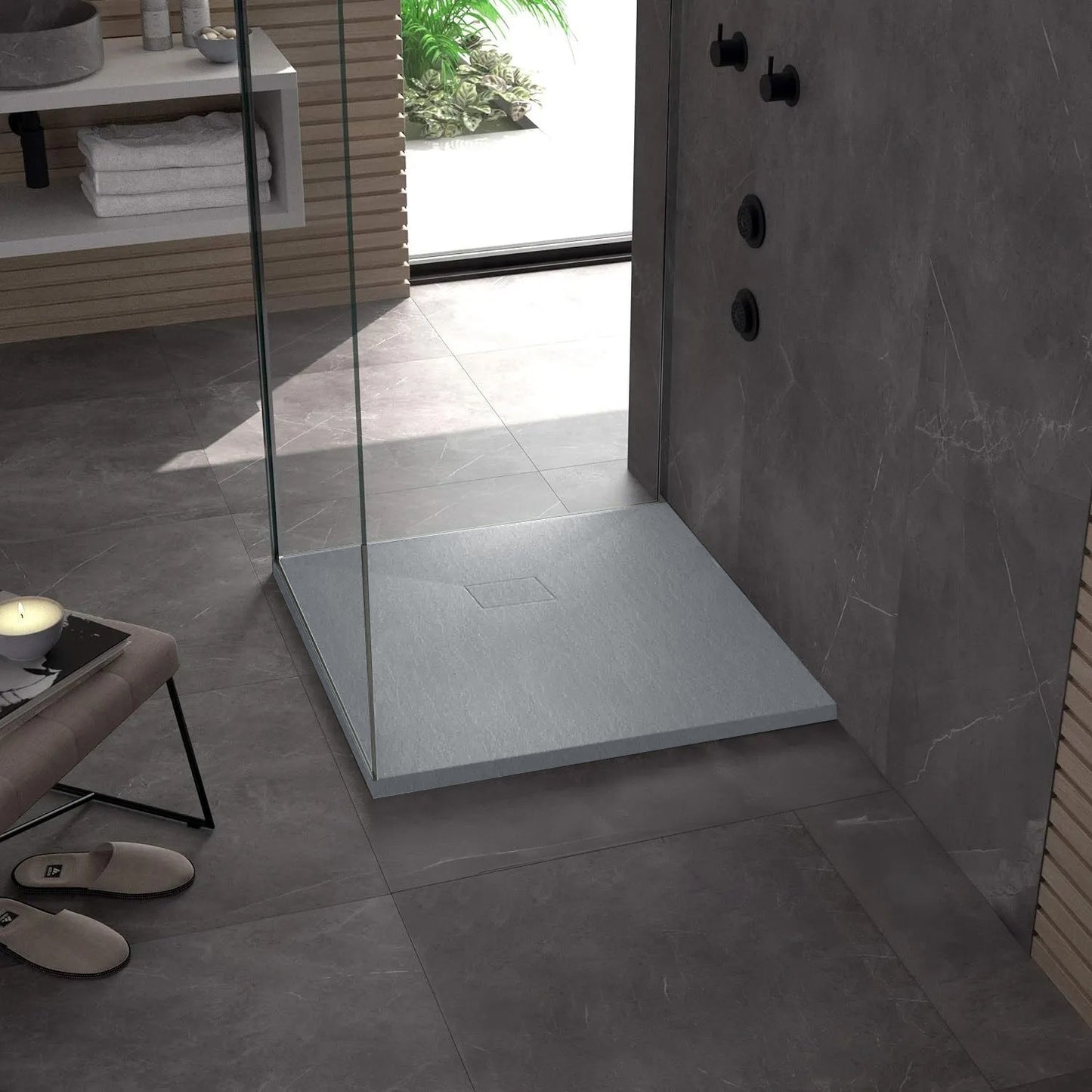 Duschtasse Magnum Grey 90x90 3