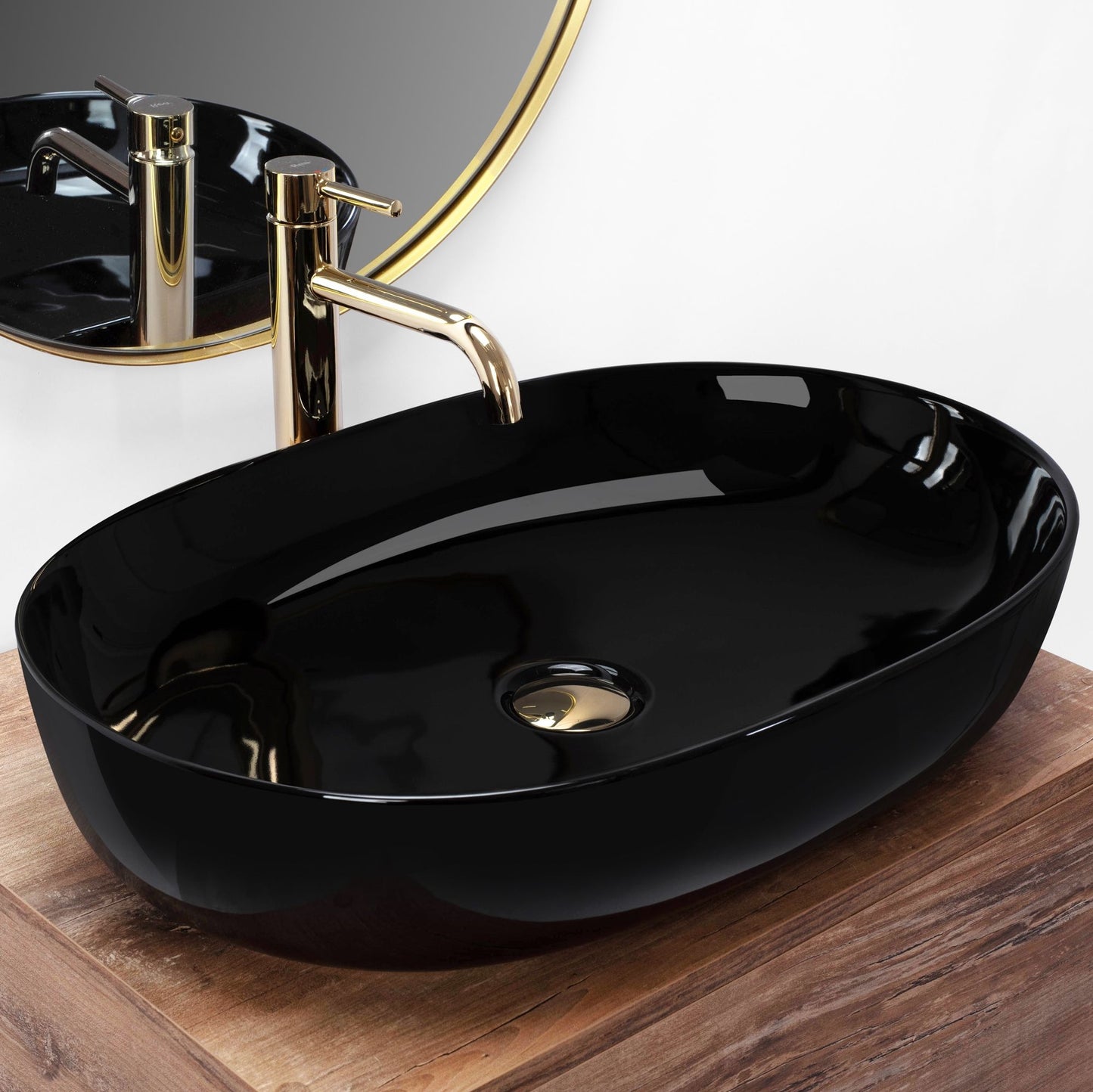 Aufsatzwaschbecken Rea CLEO Black 7
