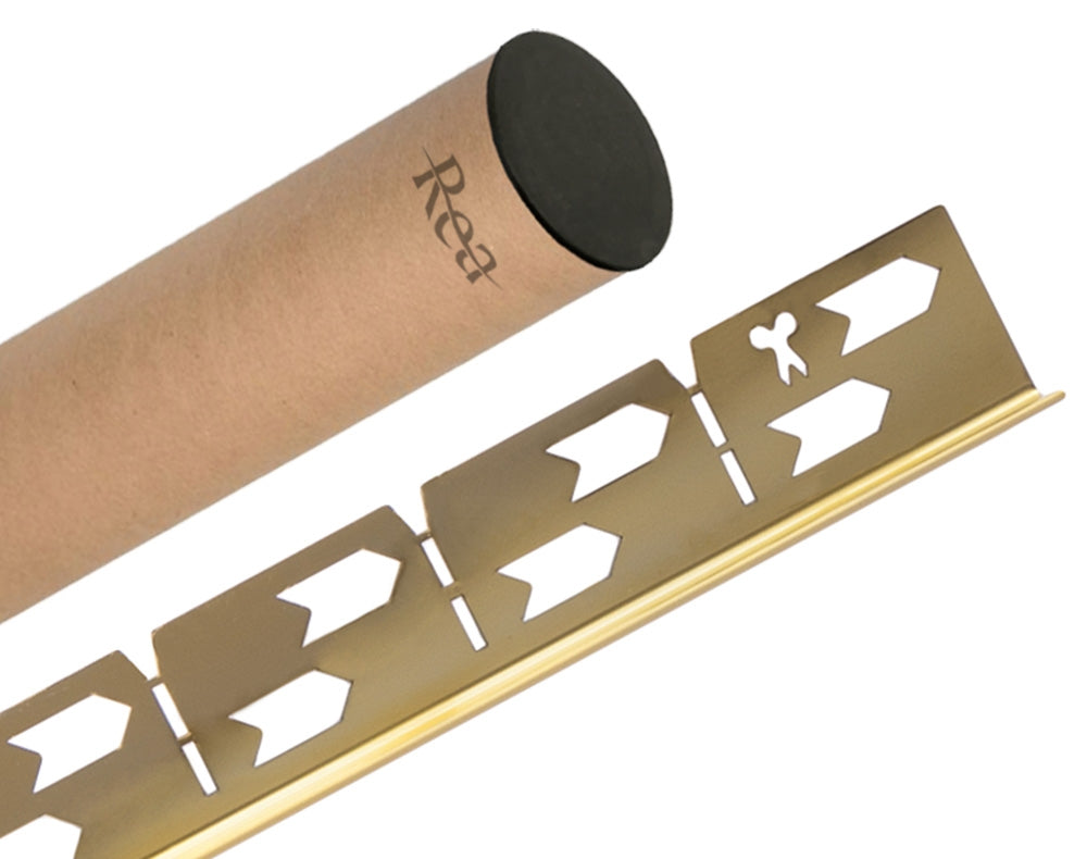 Gefälleprofil 120cm Gold rechte 7