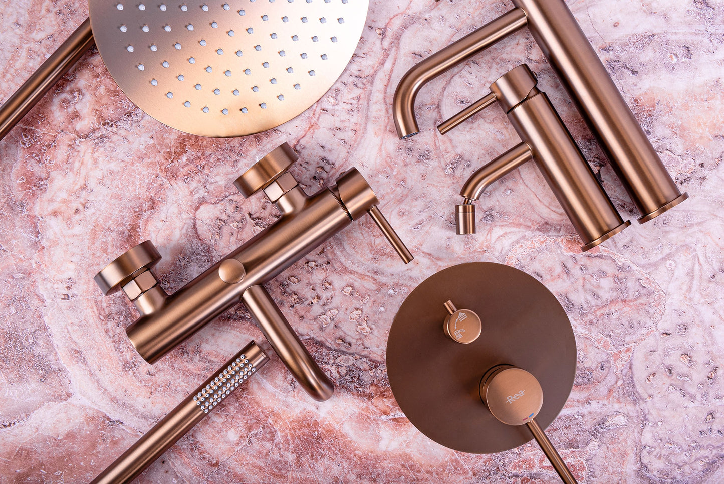 Wannenarmatur Rea Lungo Copper Brush 7