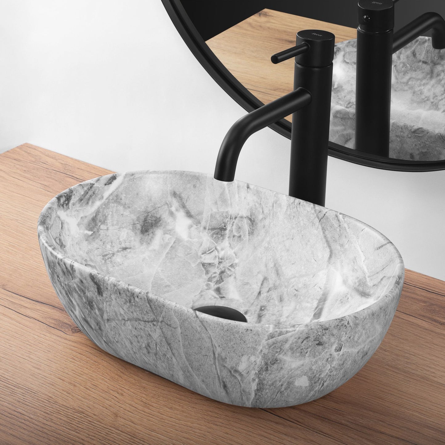 Aufsatzwaschbecken Rea AMELIA MINI STONE MATT 5