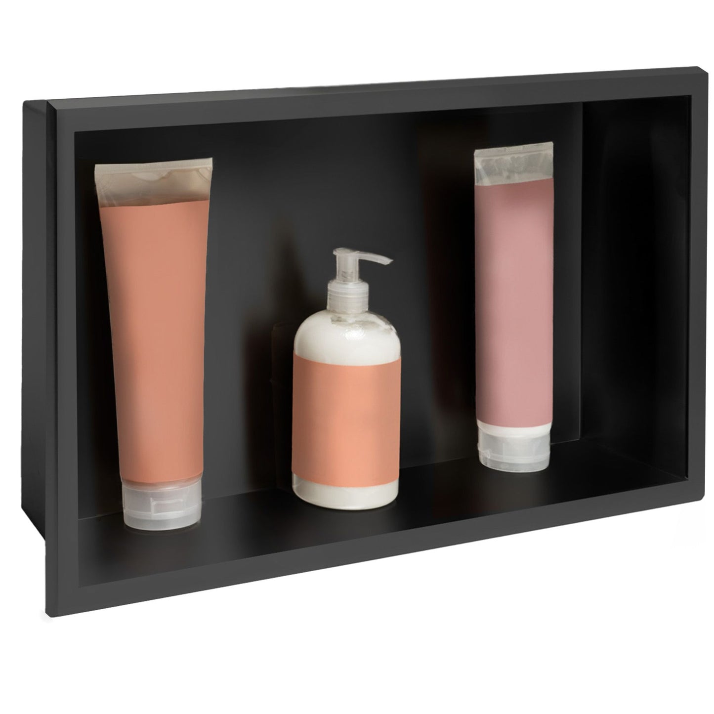 bathroom shelf 30x45 matte black 2