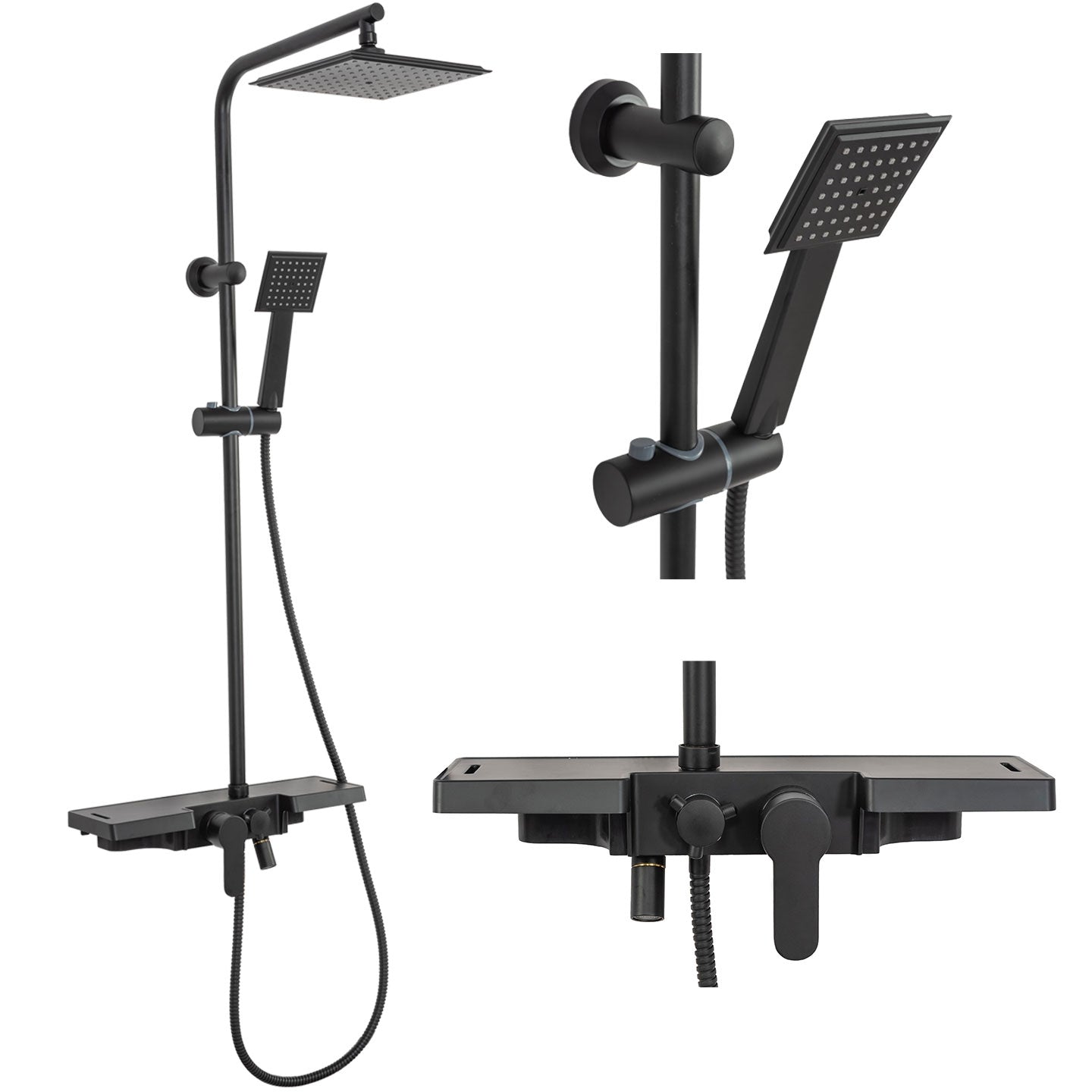 Duschset Rea Bravo Black 1