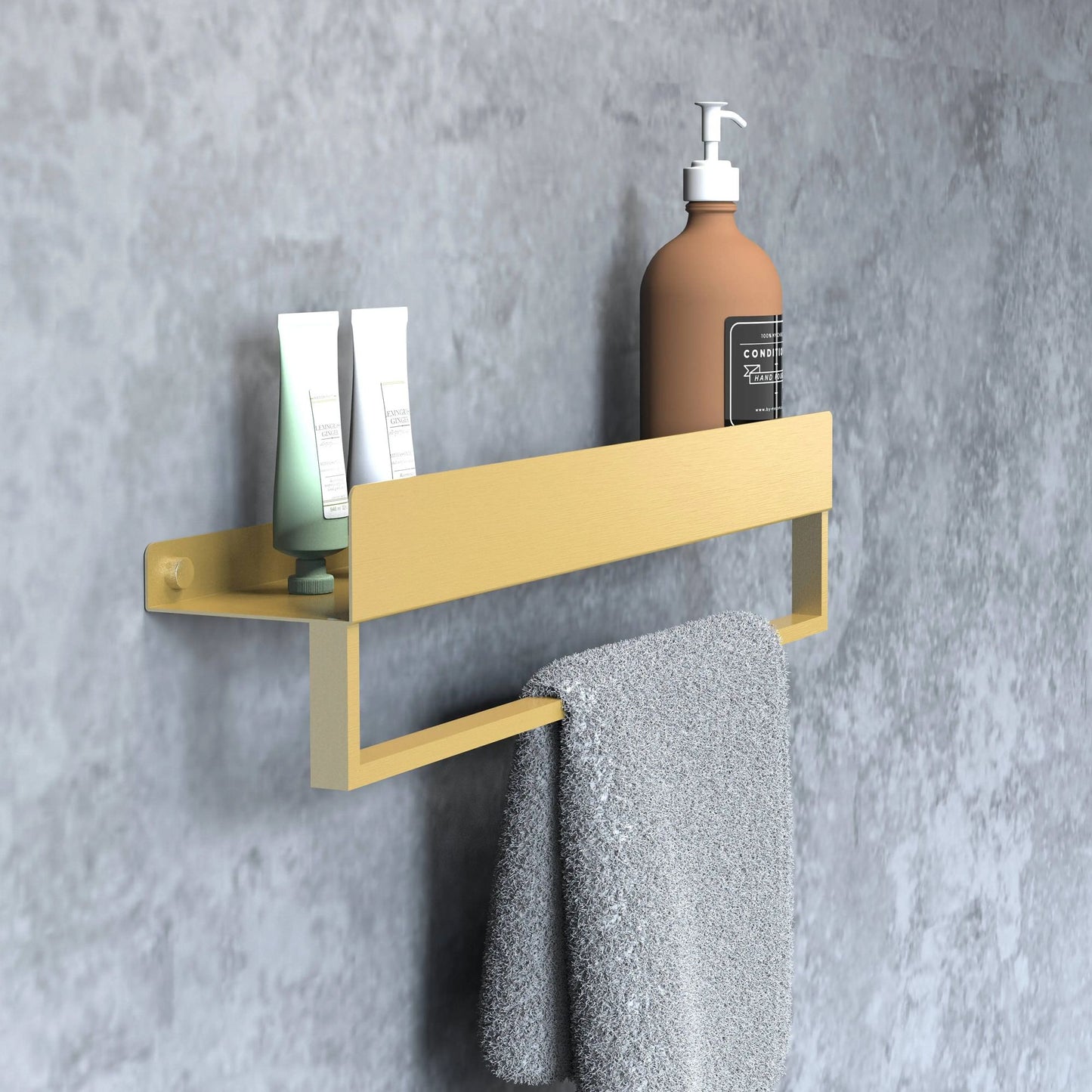 Badezimmerregal SF01 45cm gold brush 2