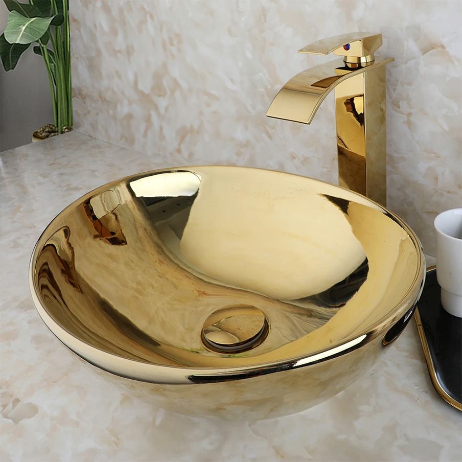 Aufsatzwaschbecken Rea Sofia Gold 2