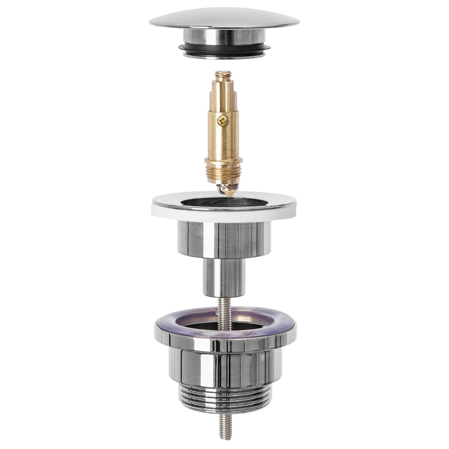 Siphon + Klik-Klak universell Chrom 3
