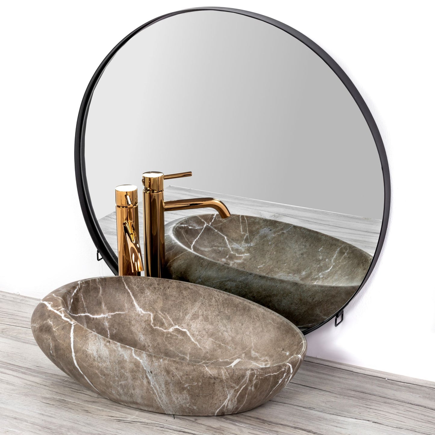 Aufsatzwaschbecken Rea Roxy B Stone NATURE 3