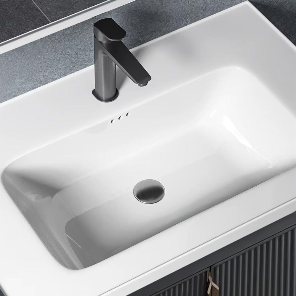 Badezimmermöbel-set Mit Waschbecken Astor 60cm Grey 3