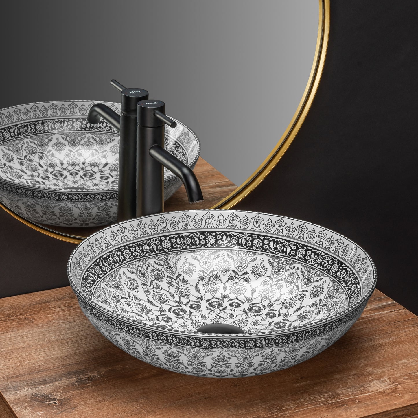 Aufsatzwaschbecken Rea Arte dark grey 1