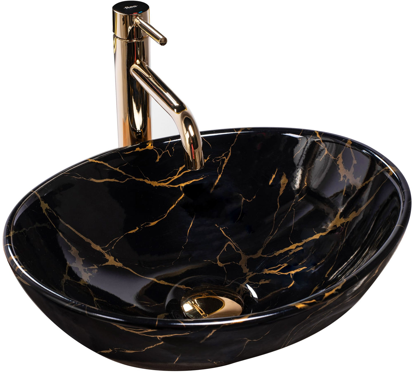 Aufsatzwaschbecken Rea Sofia Black Marble 1