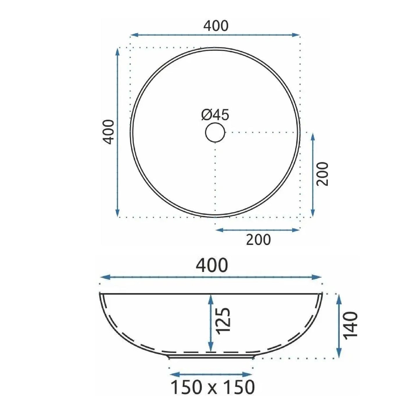 Aufsatzwaschbecken Rea Mandala 5