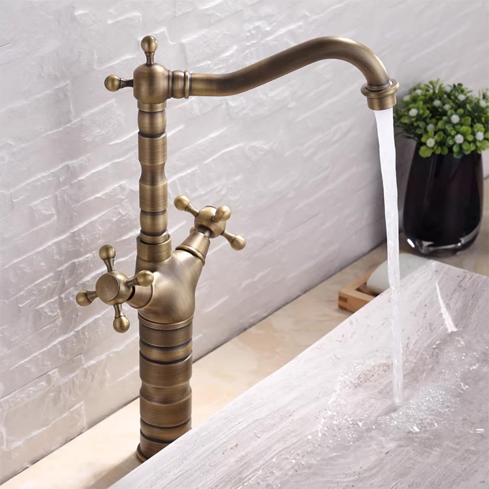 Küchenarmatur Waschbeckenarmatur Rea Rustico antique gold 7