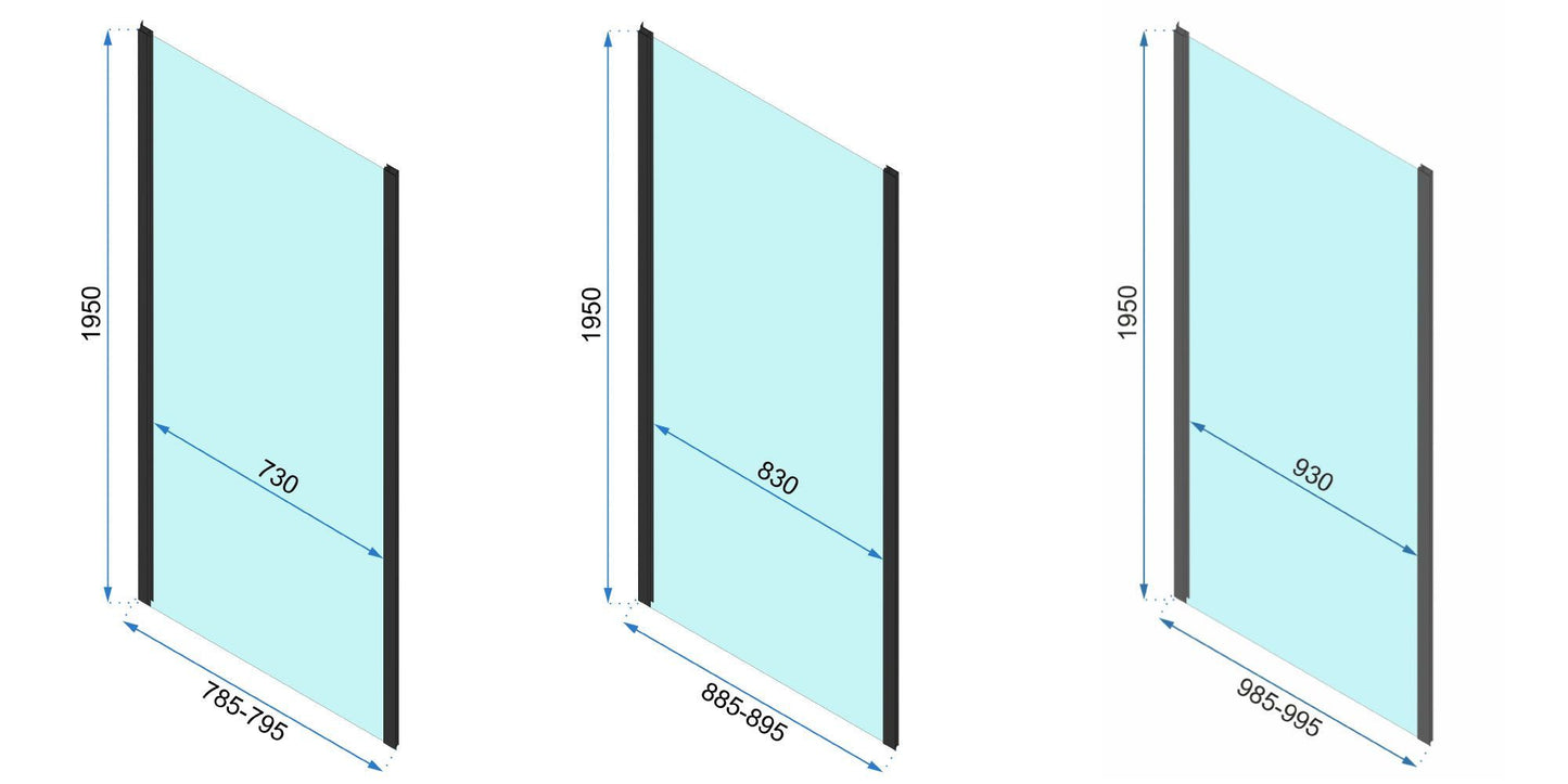 Eckdusche Rapid Swing 70 x 90 15